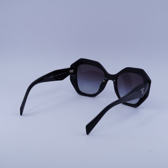 Prada PR16WS 1AB5D1 Sunglasses Black Geometric Frame, Grey Gradient Lenses - Picture 10 of 11